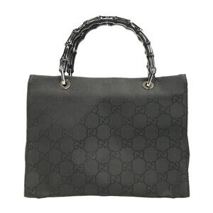 Gucci Bamboo Top Handle Leather Shoulder Bag Handbag